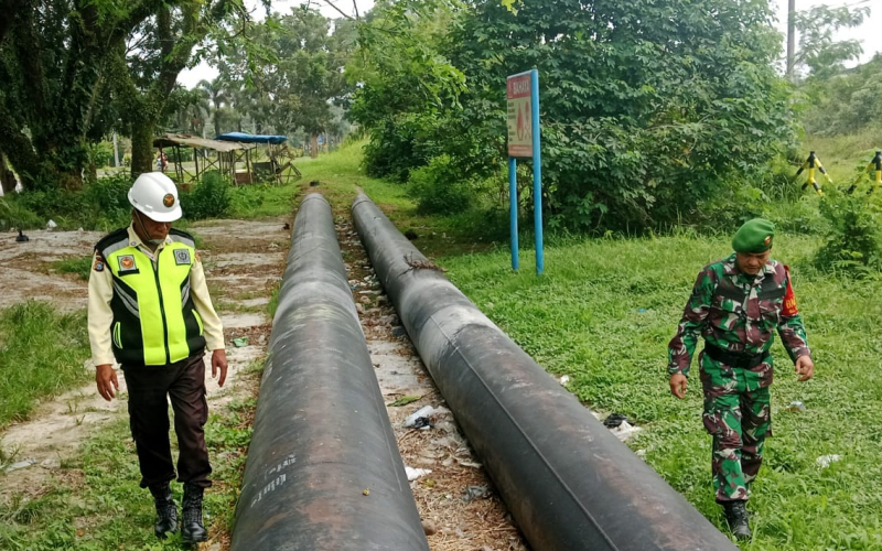 Sertu Samsuddin Siregar Sosialisasikan Keamanan Jalur Pipa Pertamina