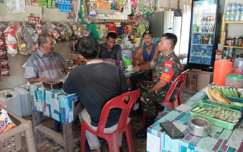 Serma Amrijon: Komsos Wujud Kedekatan Babinsa dengan Masyarakat Guntung