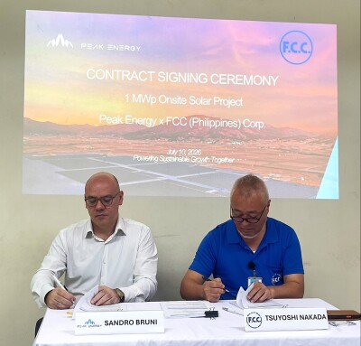 FCC Philippines, Subsidiary of Japan's FCC CO., LTD.,  Global Leader in Motorcycle Clutch Systems, Signs 1,500 MWh Long-Term Solar Agreement with Peak Energy