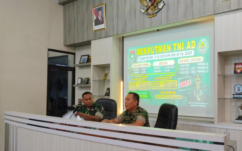 Kodim 0320 Dumai Gelar Podcast Sosialisasi Rekrutmen TNI AD, Danramil: Gratis dan Transparan