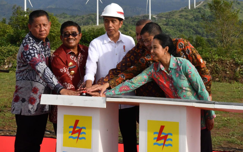 Presiden Jokowi Resmikan PLTB Terbesar di Indonesia