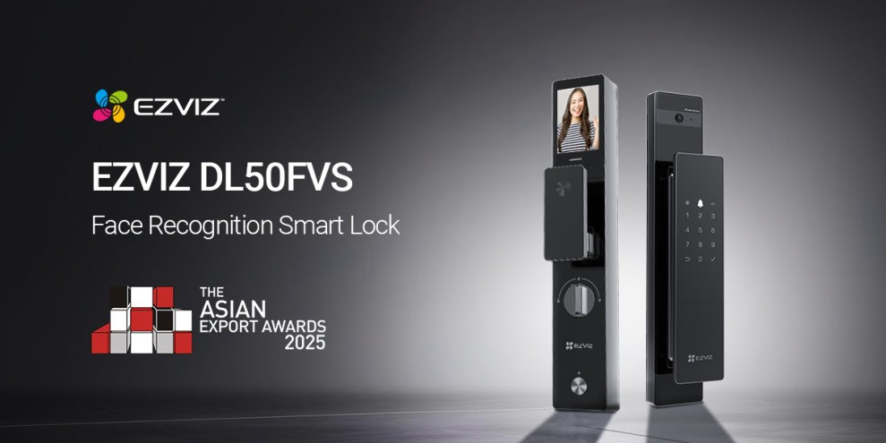 EZVIZ DL50FVS Named Export Product of the Year at the 2025 Asian Export Awards for its Self-manufactured Reliability and Next-generation Accessibility
