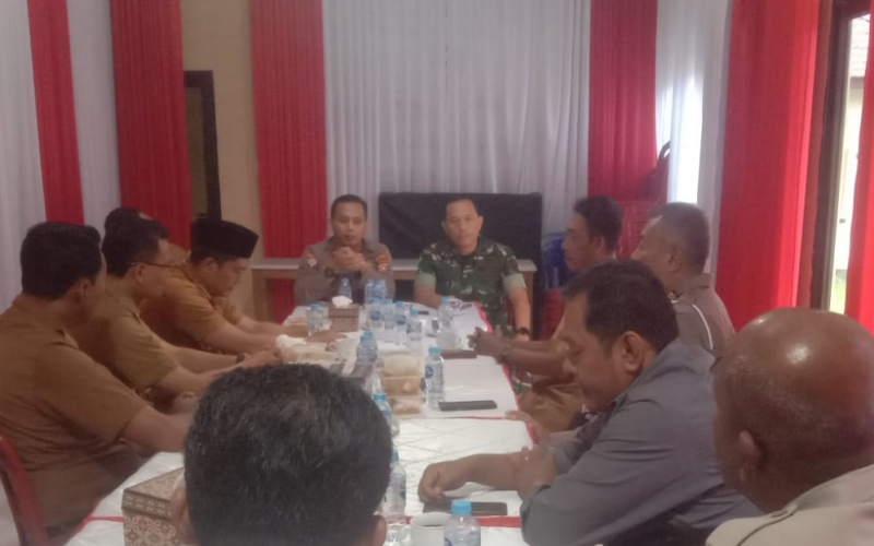 Sinergi Nataru, Danramil 01 Ikuti Rakor Patroli dan Pengamanan di Dumai Timur