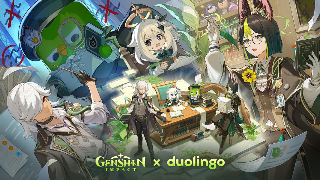 Genshin Impact and Duolingo Team Up For a Learning Adventure in the Duolingo App
