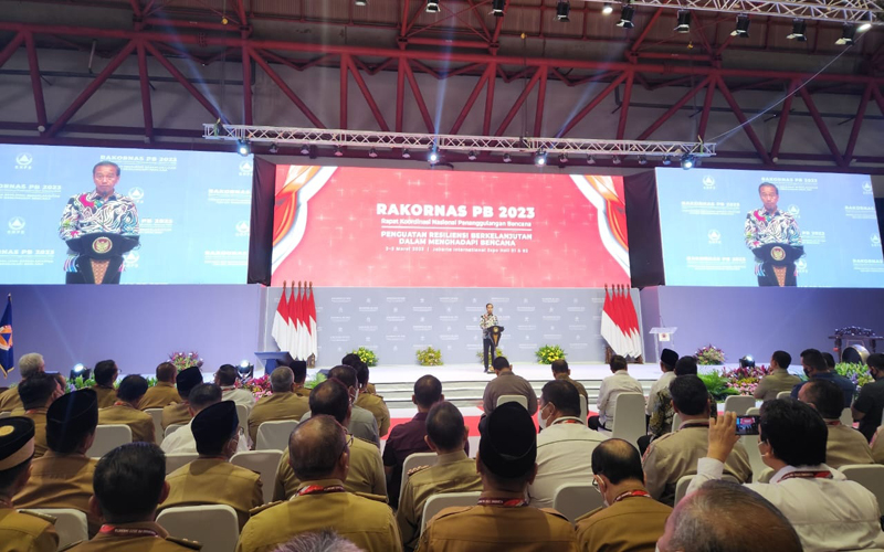 Sekda Rohil Hadiri Rakornas Penanggulangan Bencana Tahun 2023 di Jakarta