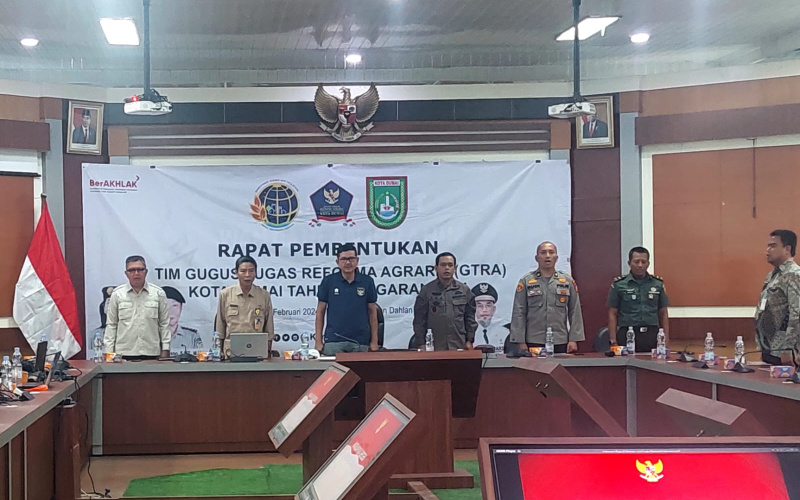 Dandim Dumai Hadiri Rapat Pembentukan Tim Gugus Tugas Reforma Agraria