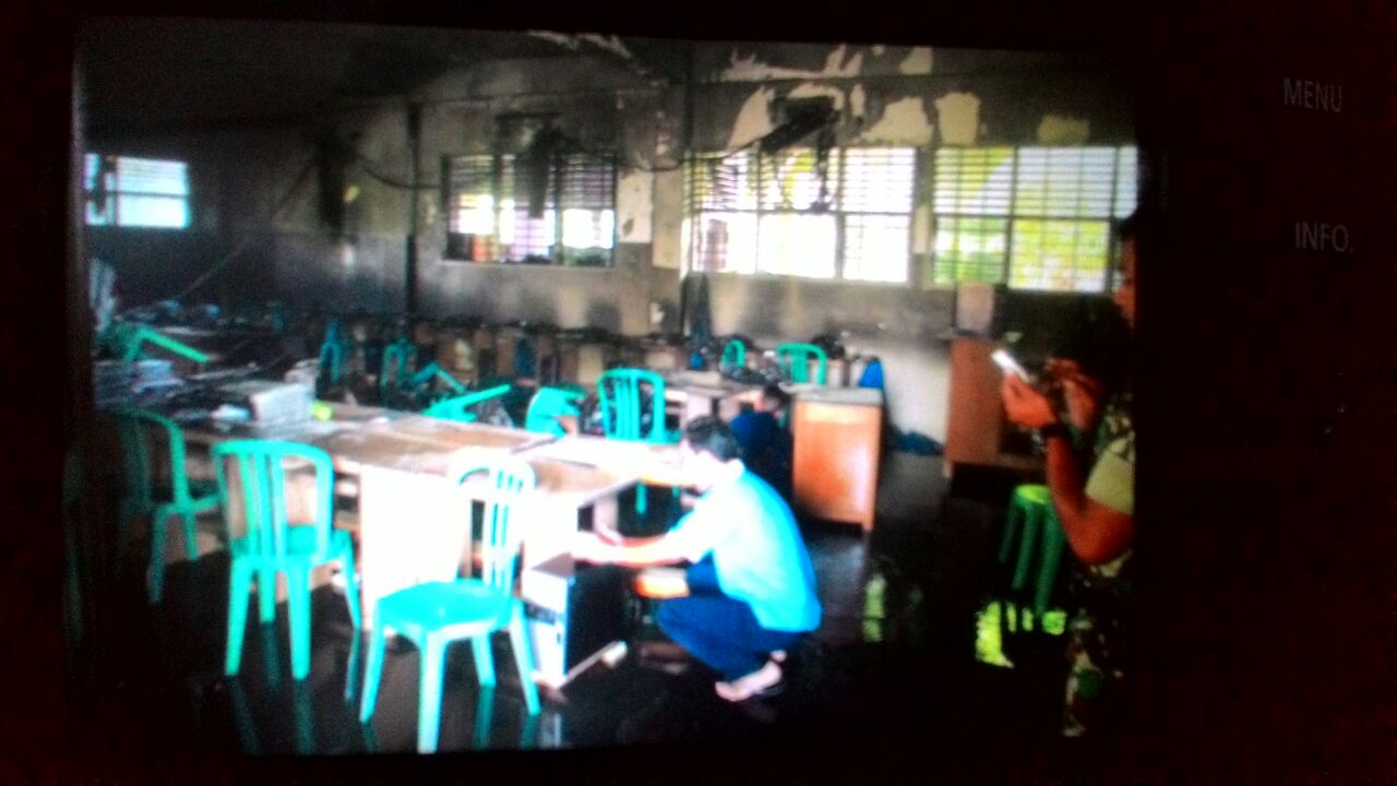 Sekolah Santa Maria Terbakar, Puluhan Komputer Ludes 