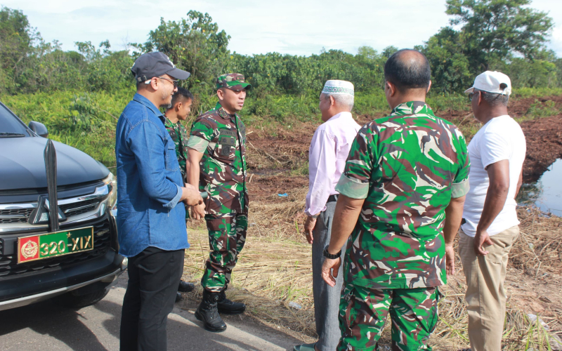 Dandim Dumai Pastikan Kesiapan Lahan Brigif TP dan Posramil 02 Bukit Kapur