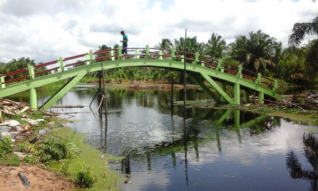 Mantap...! Pembangunan Jembatan Desa Suko Harjo Jaya Telah Selesai
