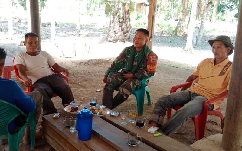 Koramil 03 Sambangi Tokoh Masyarakat, Pererat Silaturahmi