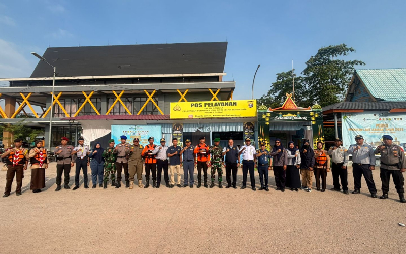 Pengamanan Gabungan di Pelabuhan Roro Dumai Pastikan Mudik Lebaran Lancar