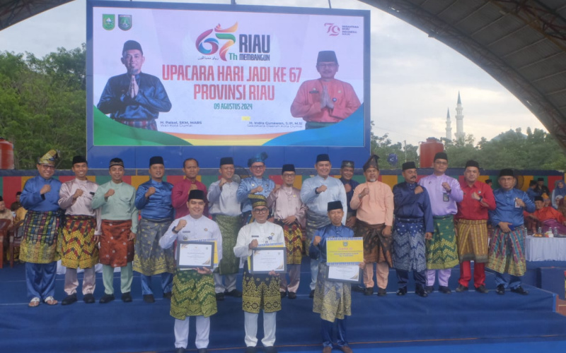 Dandim 0320 Dumai Hadiri Upacara Peringatan Hari Jadi Provinsi Riau ke 67