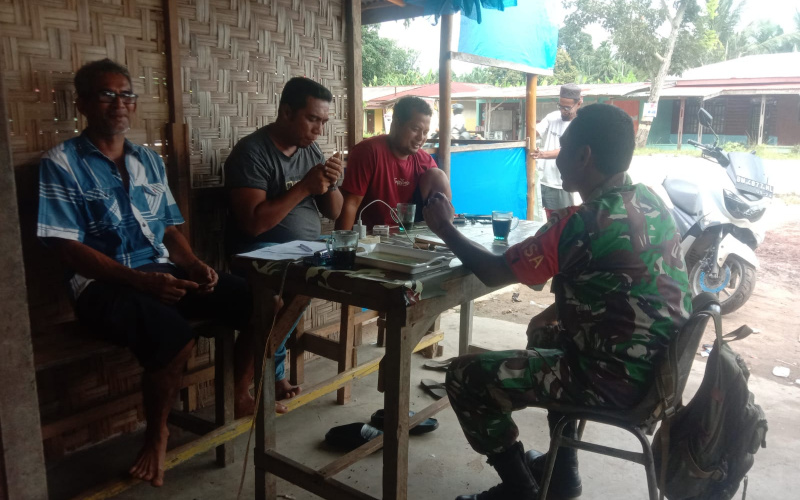 Sosialisasi Cegah Karhutla, Ini yang Dilakukan Babinsa Koramil 02/BK