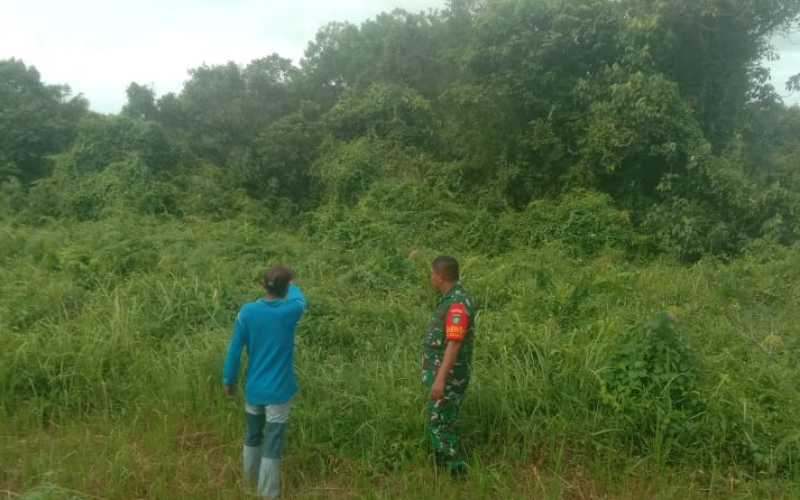 Nihil Titik Api, Babinsa Teluk Makmur Tetap Ingatkan Warga soal Bahaya Karlahut