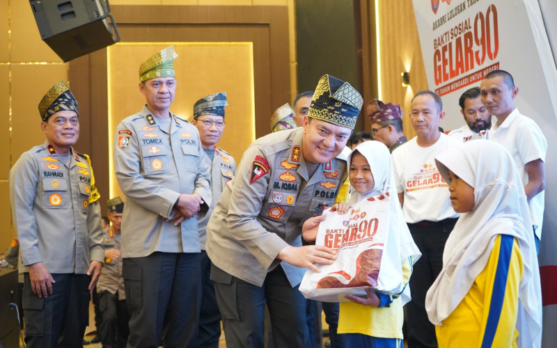 33 Tahun Mengabdi Untuk Negeri, AKABRI 90 Polda Riau Kembali Gelar Baksos