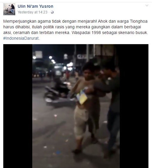 Unggah Video Penjarahan ke Facebook, Pendukung Ahok Dipolisikan