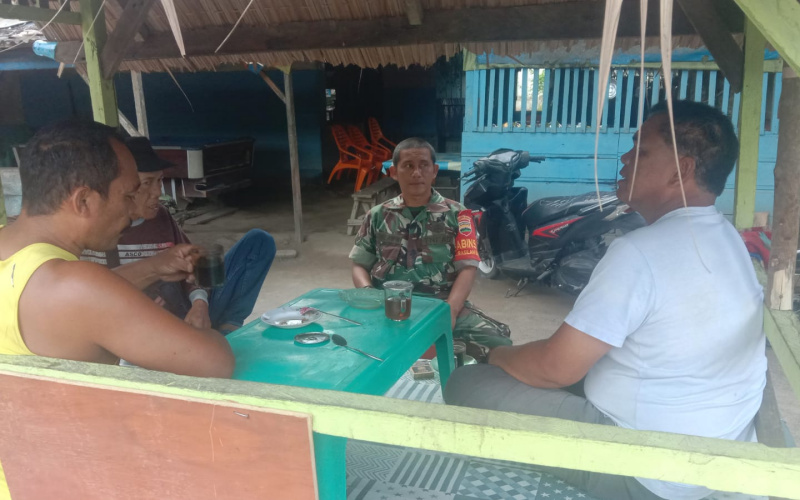 Babinsa Koramil 03 SS Komunikasi Sosial, Fokus jaga Keamanan