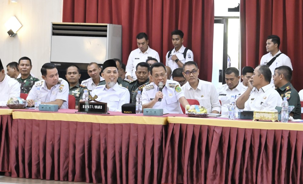 Hadiri High Level Meeting Swasembada Pangan Provinsi Riau, Bupati Rohil Dukung Asta Cita Presiden RI
