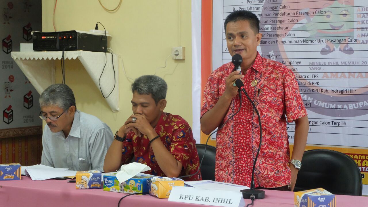 Bupati Inhil Harapkan Tahapan Pemilihan Bupati dan Wakil Bupati Kabupaten Inhil Tahun 2018 Berjalan Baik