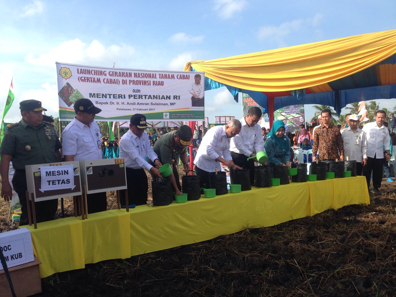 Mentan Bakal Sulap 100 Ribu Hektar Lahan di Riau Jadi Pertanian Organik