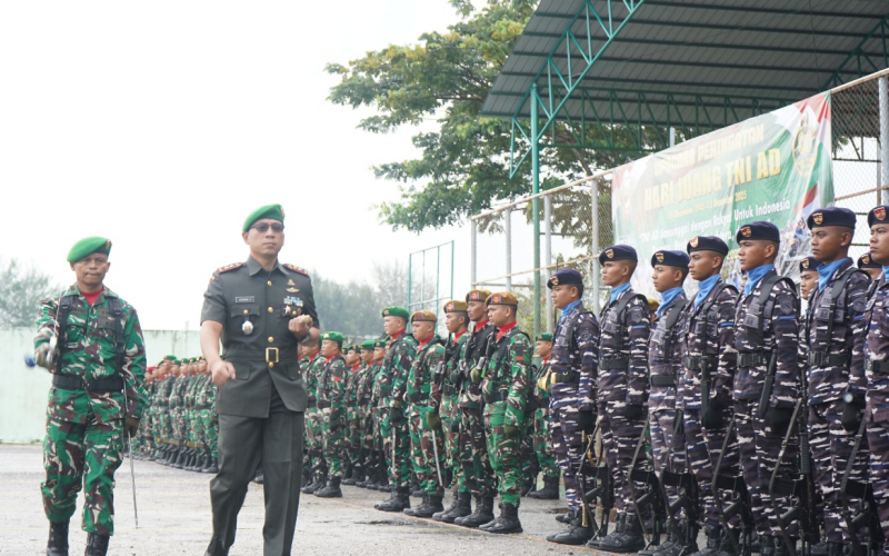 Dandim 0320 Dumai Pimpin Upacara Hari Juang TNI AD ke-80 Tahun 2025