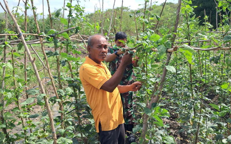 Koramil 01 Dumai Edukasi Terkait Bahayanya Pembukaan Lahan dengan Cara Membakar