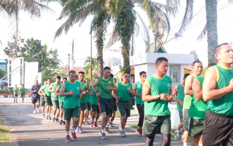 Hadapi Bulan Ramadhan, Personil Kodim Dumai Tetap Jaga Kesehatan