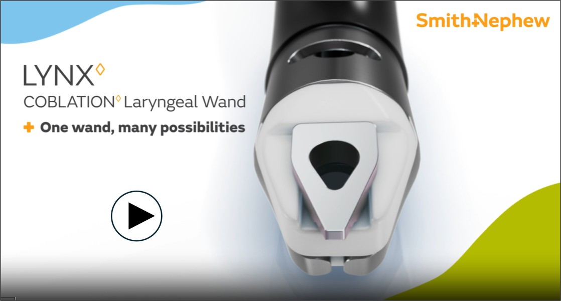 Smith+Nephew introduces groundbreaking LYNX™ COBLATION™ Laryngeal Wand for ENT surgeons