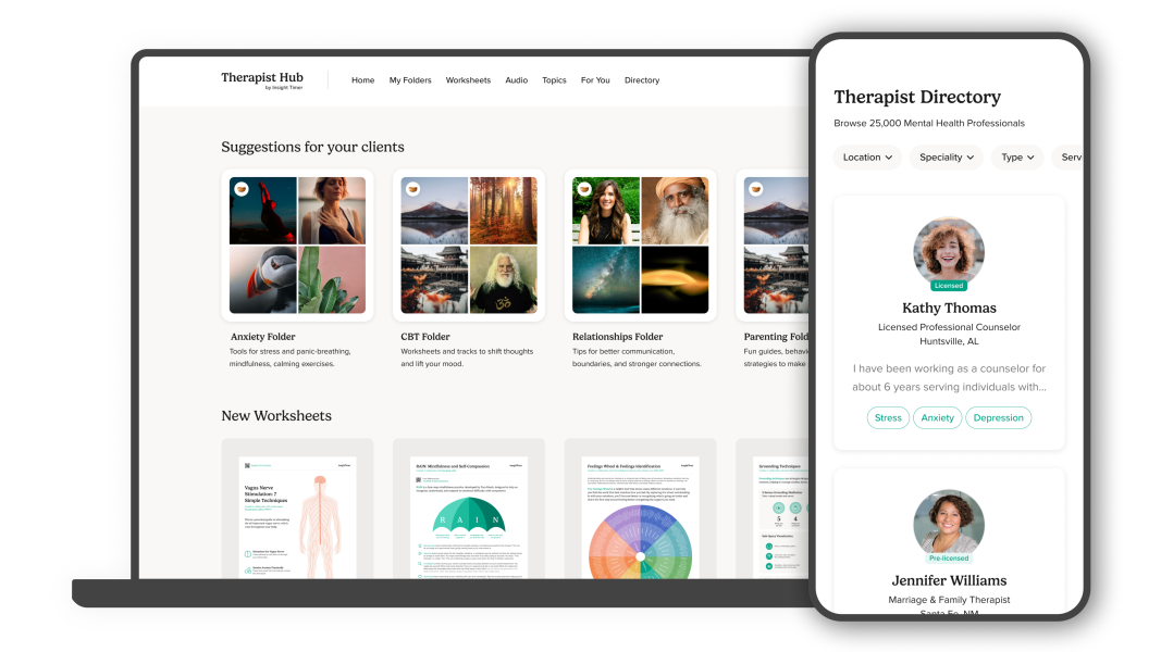 Insight Timer Launches Free Therapist Hub to Support Mental Health Professionals
