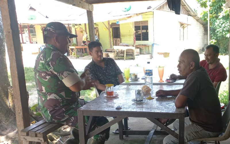 Patroli Gabungan Babinsa dan PHR Pastikan Jalur Pipa Minyak Aman dari Gangguan